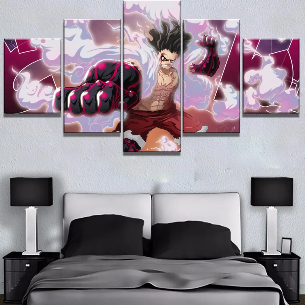 Новинка 5 шт. Холст Искусство цельный аниме постер современные декоративные