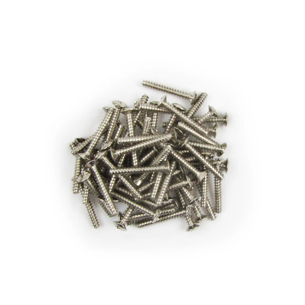 Новые 20 шт. гитарные винты для пикапа с одной катушкой крепежные хром 3x22 мм