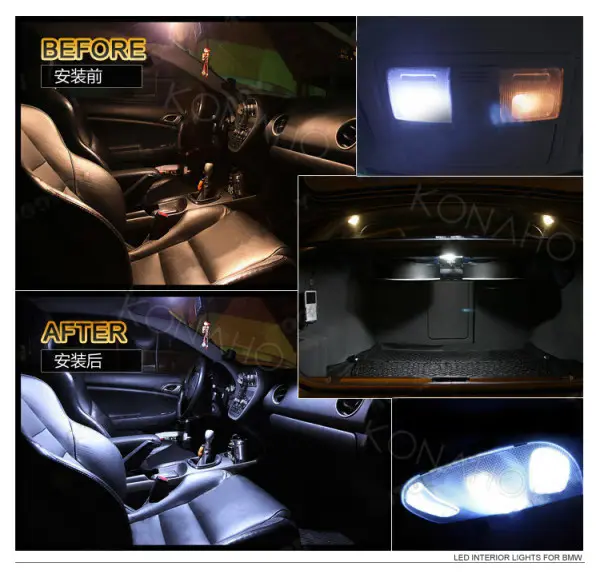 Комплект купольсветильник для чтения SCOE 11 шт. BMW E60 E61 M5 525i 535i 545i 550i 2004 2005 2006 2007 2008 2009