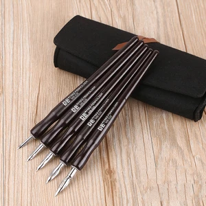 Набор японских перьевых ручек LifeMaster TACHIKAWA (5 наконечников + 1 сумка) Sajischool GDMaru, набор для рисования манги