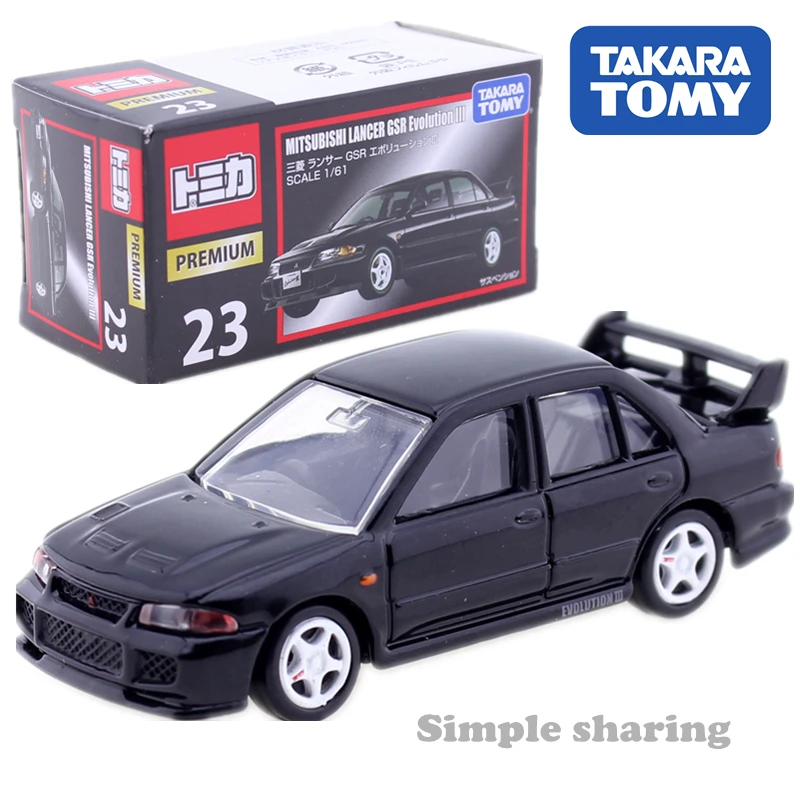 Takara Tomy TOMICA Премиум № 23 Mitsubishi Lancer GSR Evolution III 1:61 автомобильный двигатель литая