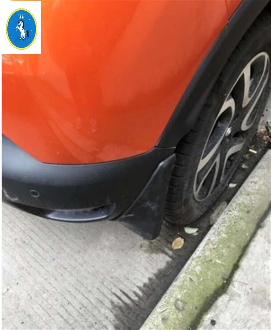 Yimaautotrim авто аксессуары передние+ задние пластиковые Брызговики для Renault Captur черный
