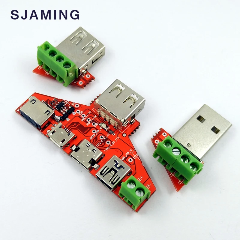 Поддержка Type c MiNi Micro usb iPhone5s/6s Молния протокол один провод зажим USB тестовая плата
