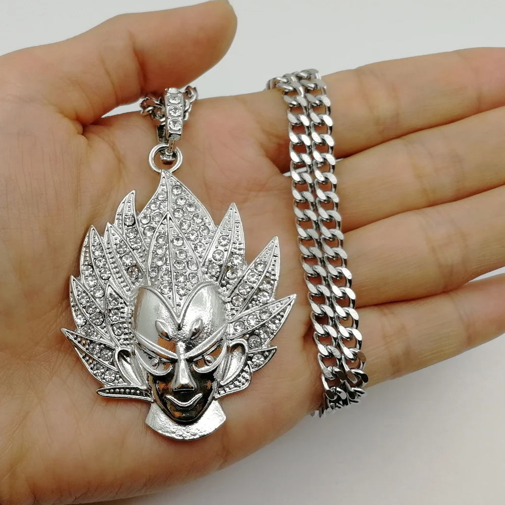 2018 New Hip Hop Men Women Cartoon Anime Character Pendant Necklace Jewelry 5mm 30inch Stainless Steel Cuban Chain | Украшения и