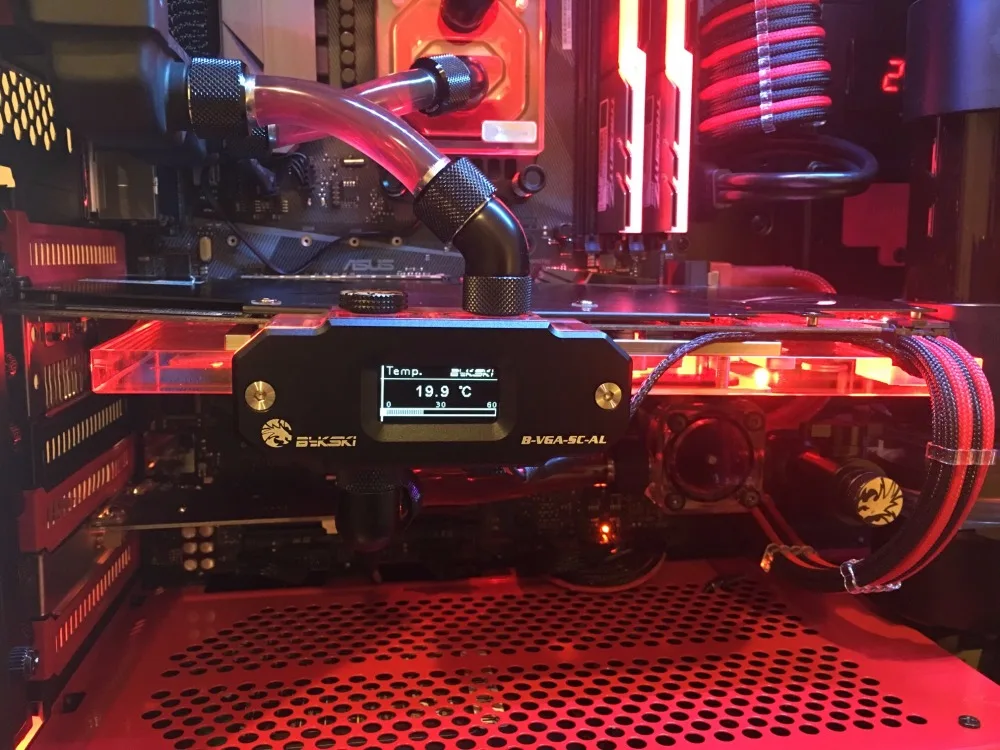 BYKSKI OLED цифровой дисплей измеритель температуры воды используется для GPU Блок