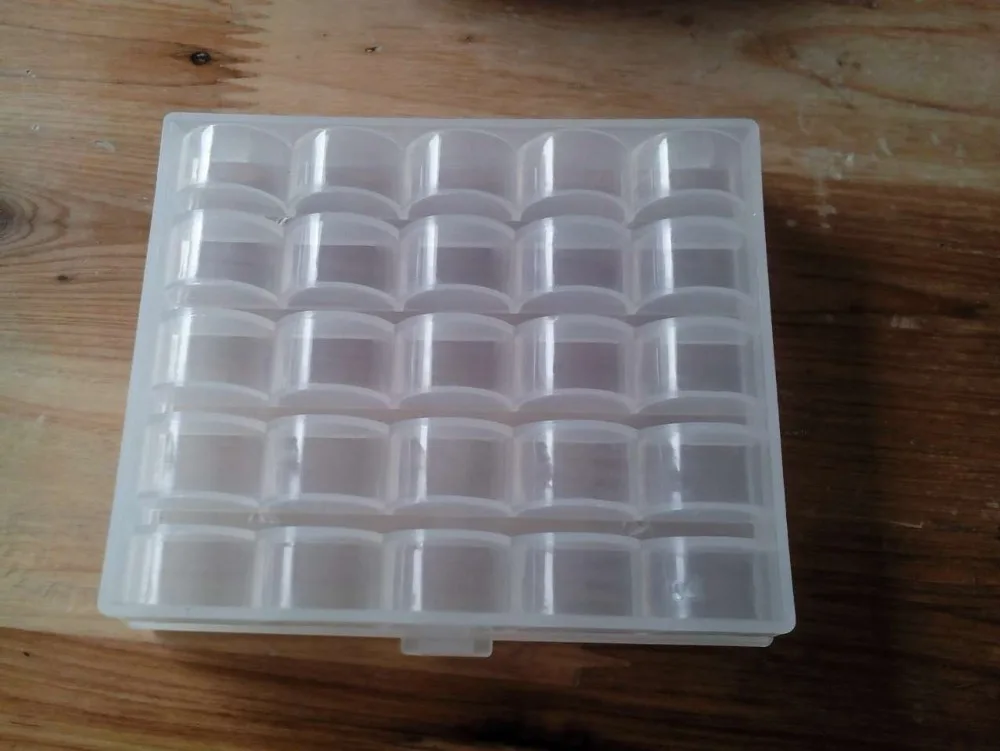 Пустые прозрачные катушки для швейных машин органайзер шпули чехол хранения