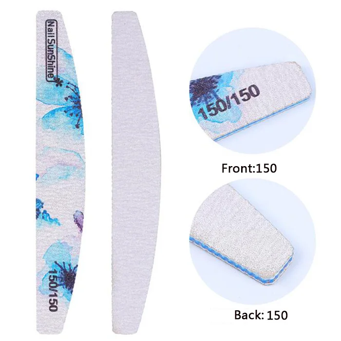 6 шт./лот наждачная бумага пилка для ногтей гелевых 80/320 профессиональный