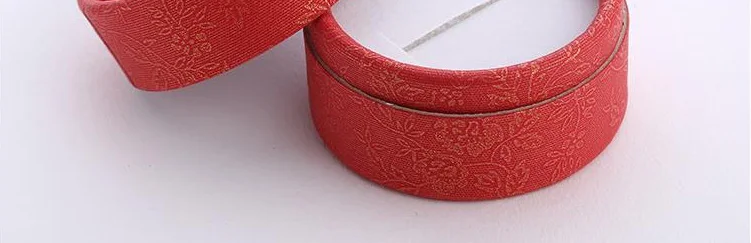 Новая круглая коробка для украшений с бантом для сережек и колец, органайзер для украшений, подарочные коробки, чехол для украшений, Свадебная Упаковка