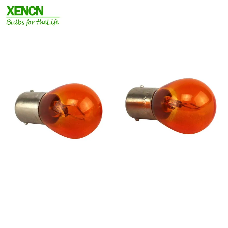 XENCN S25 P27W BA15s 12 в 27 Вт Янтарная лампа цветные серийные стоп сигналы фонари заднего