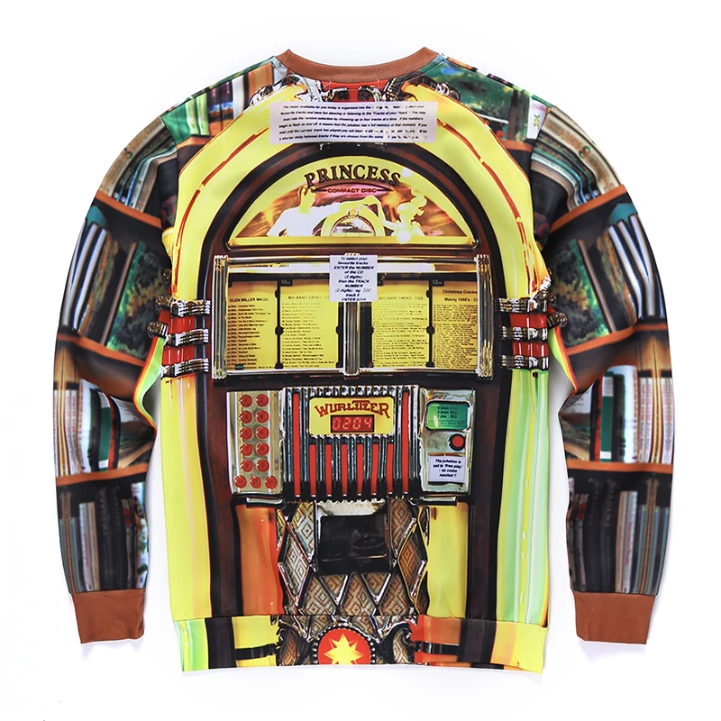 Mr.1991INC Толстовка 3D Творческий принцесса дом Crewneck Мужчины Бодибилдинг
