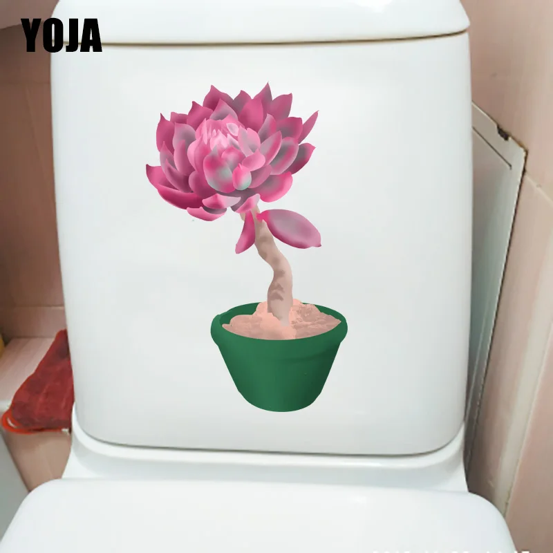 

YOJA 14x22,9 см изысканные суккуленты в горшке наклейка для унитаза прекрасная фотография