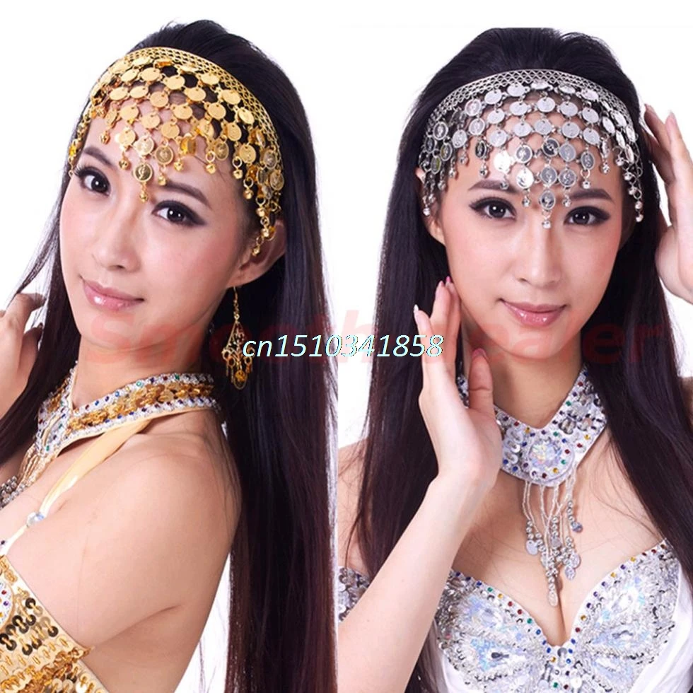 1 шт. новые стильные украшения для волос Танец живота Костюм танцевальная монета