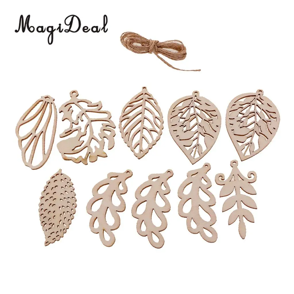 10 шт./Лот деревянные украшения в виде черепа | Дом и сад