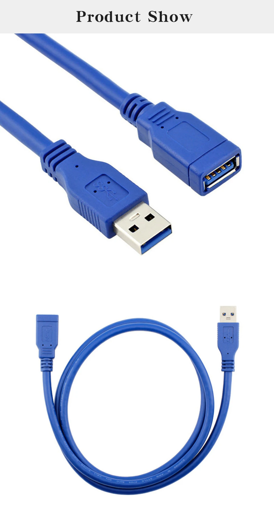 USB Удлинительный кабель Высокоскоростной USB 3,0 удлинитель данных для Smart tv PS4 ноутбука мужчин и женщин кабели для настольного принтера компьютера