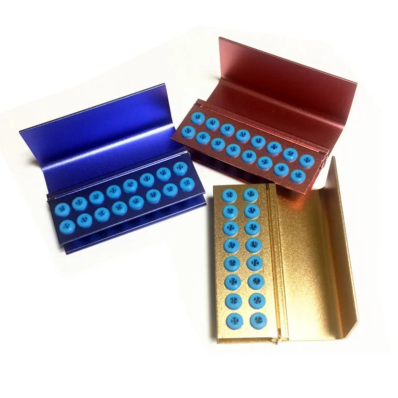 

3x держатель зубных боров блок 16 отверстий и силикона с откидной крышкой FG RA автоклаве