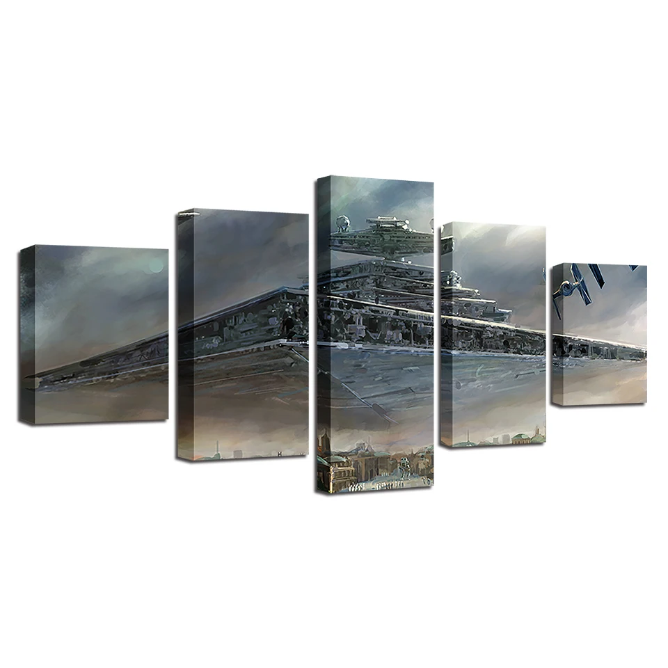Настенное искусство домашний декор холст плакат 5 панель Звездные войны