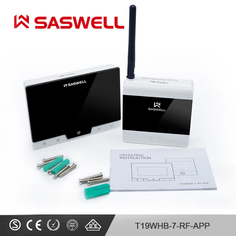 SASWELL WiFi умный термостат контроллер для газовой котельной Еженедельный