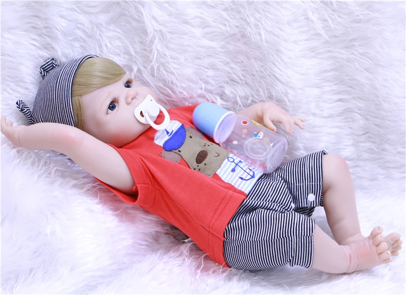 Кукла реборн Bebe NPK полностью силиконовая детская кукла-младенец подарок для