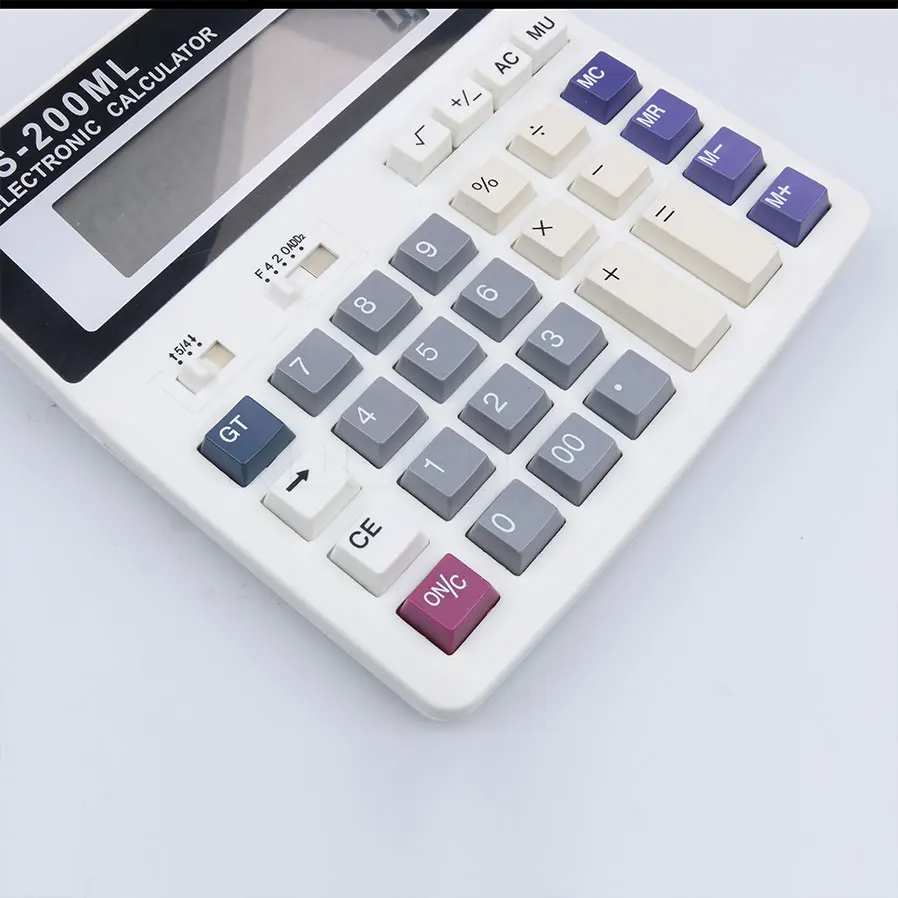 Горячая DS 200ML офисный калькулятор многофункциональный большие клавишные клавиши