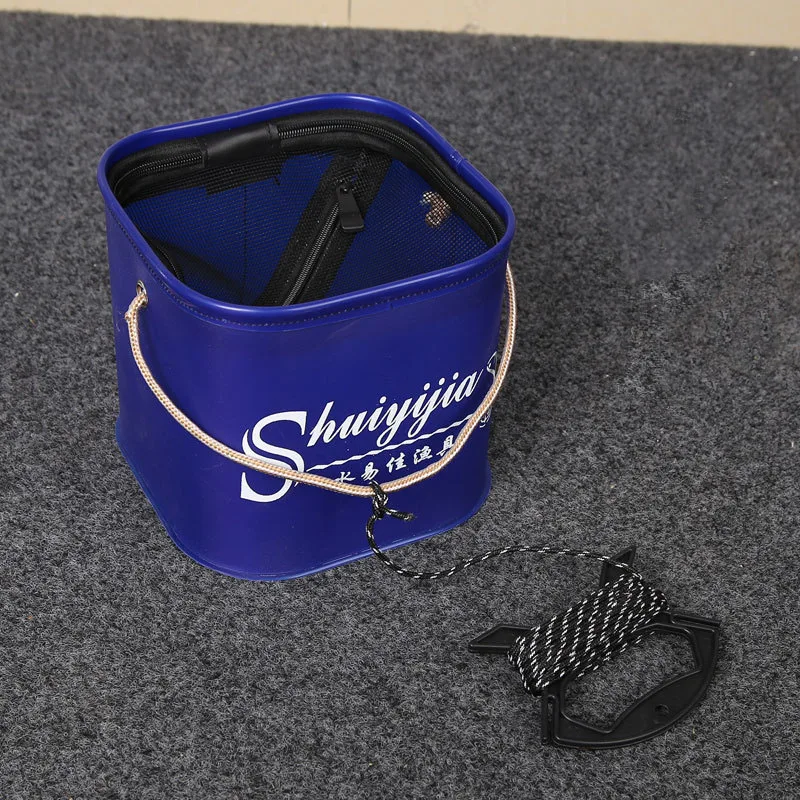 2 цвета портативное складное выдвижное утолщенное ведро для воды на карпа