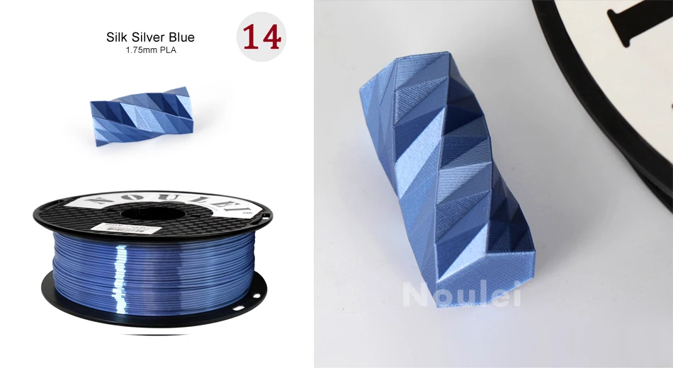 Noulei 1,75 мм PLA шелк Античное золото 3d принтер нить 1 кг Блестящий 3D Печатный Материал металл шелковистый античный золотой