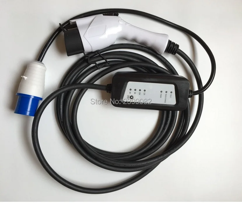 J1772 EVSE зарядное устройство для электромобиля промышленная пробка SAE J1772/AC120V~ 250V 6A, 8A, 16A J1772 штекер Тип 1 зарядное устройство с промышленная пробка