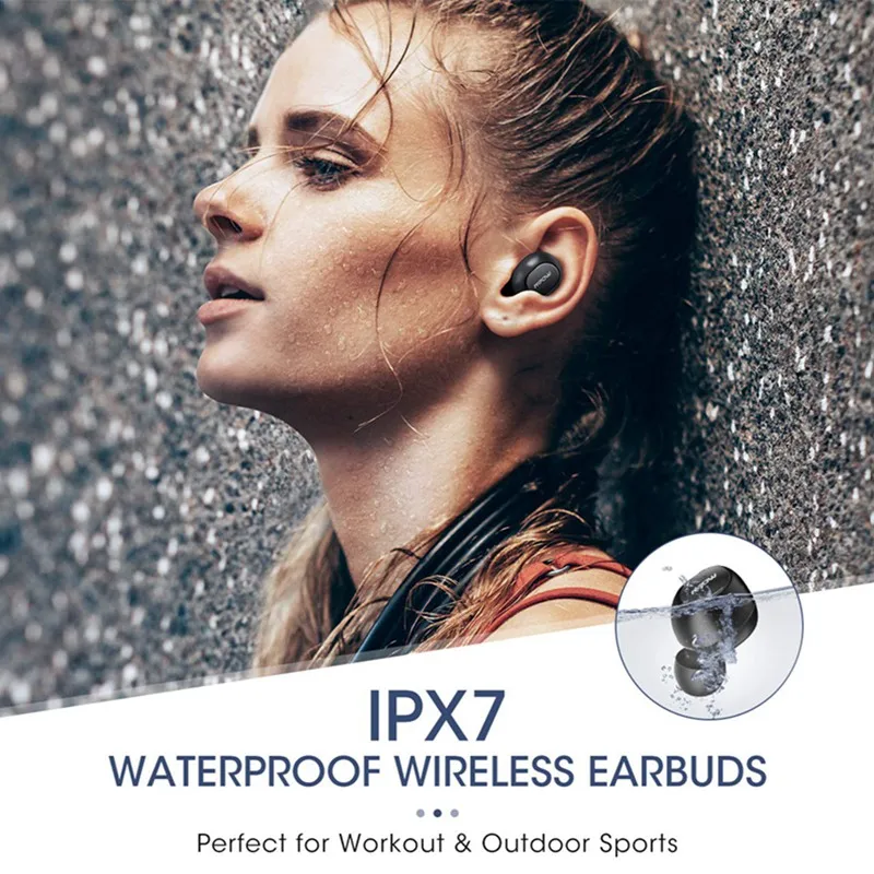 Mpow оригинальные IPX7 водонепроницаемые T5/M5 TWS Bluetooth наушники Беспроводные Наушники