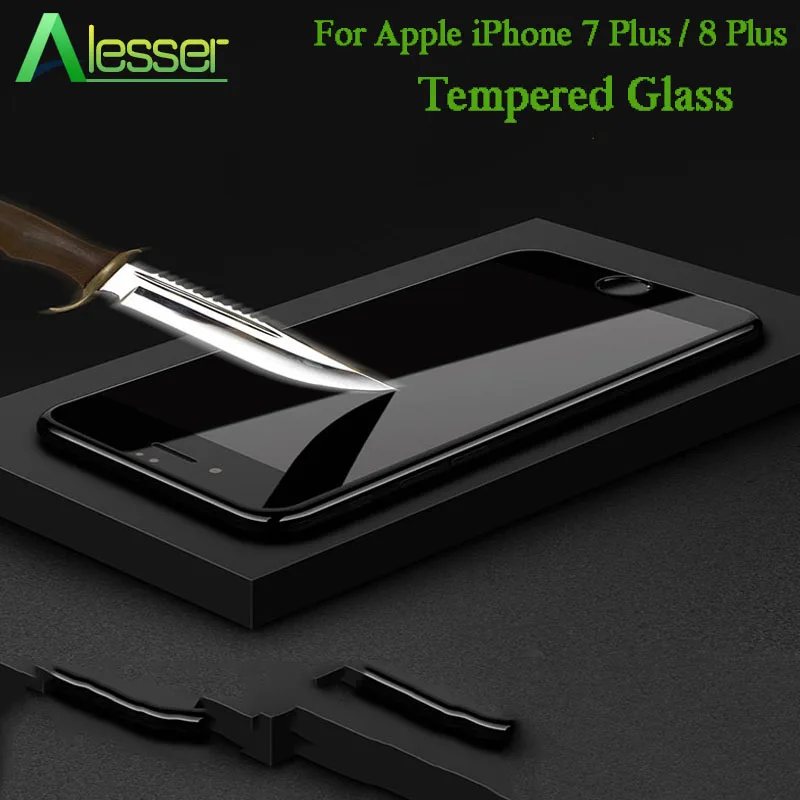 Alesser For iPhone 7 Plus 5D Tempered Glass Film Screen Protector Anti-shatter Replacement 8 | Мобильные телефоны и
