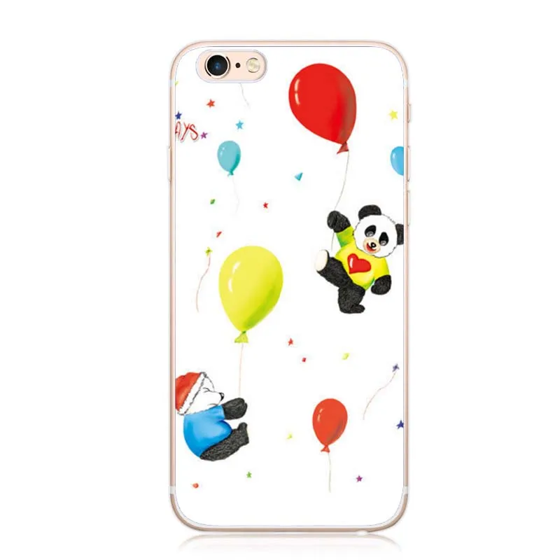 Модный прозрачный силиконовый чехол с пандой для iPhone 5 s SE 6 7 Plus s|cover for iphone|cover iphone