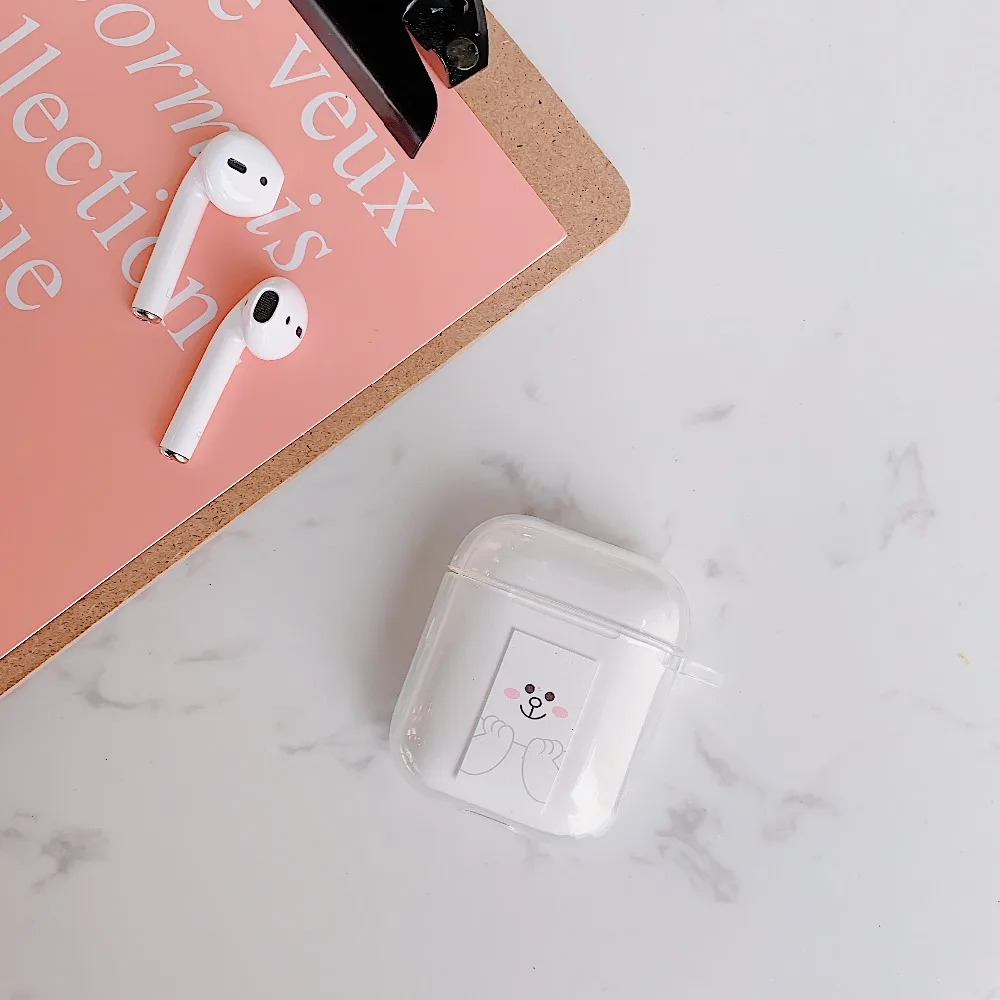 Мультяшные розовые Пантеры и животные, беспроводные Bluetooth наушники, милый чехол для Apple AirPods, силиконовая зарядка