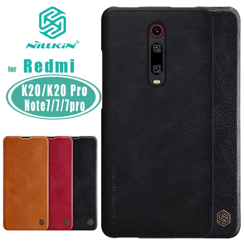Для Xiaomi Redmi K20 чехол NILLKIN Qin Бизнес Флип кожаный Слот для карты задняя крышка 7 6 Pro Note