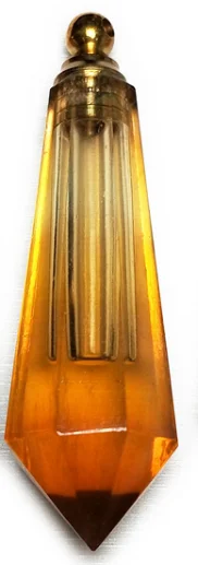 3pcs (citrine) LUX Подлинная цитрин флюорит прозрачный кварц Подвеска в виде бутылочки парфюма остроконечная форма Магическая медицина эфирные масла диффузор Шарм - Окраска металла: 3pcs (citrine)
