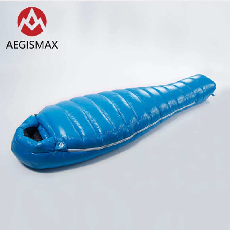 AEGISMAX D1 D2 90% сверхлегкий спальный мешок с белым утиным пухом, для отдыха на природе, походов, удлиненный зимний теплый спальный мешок для взрослых 650FP