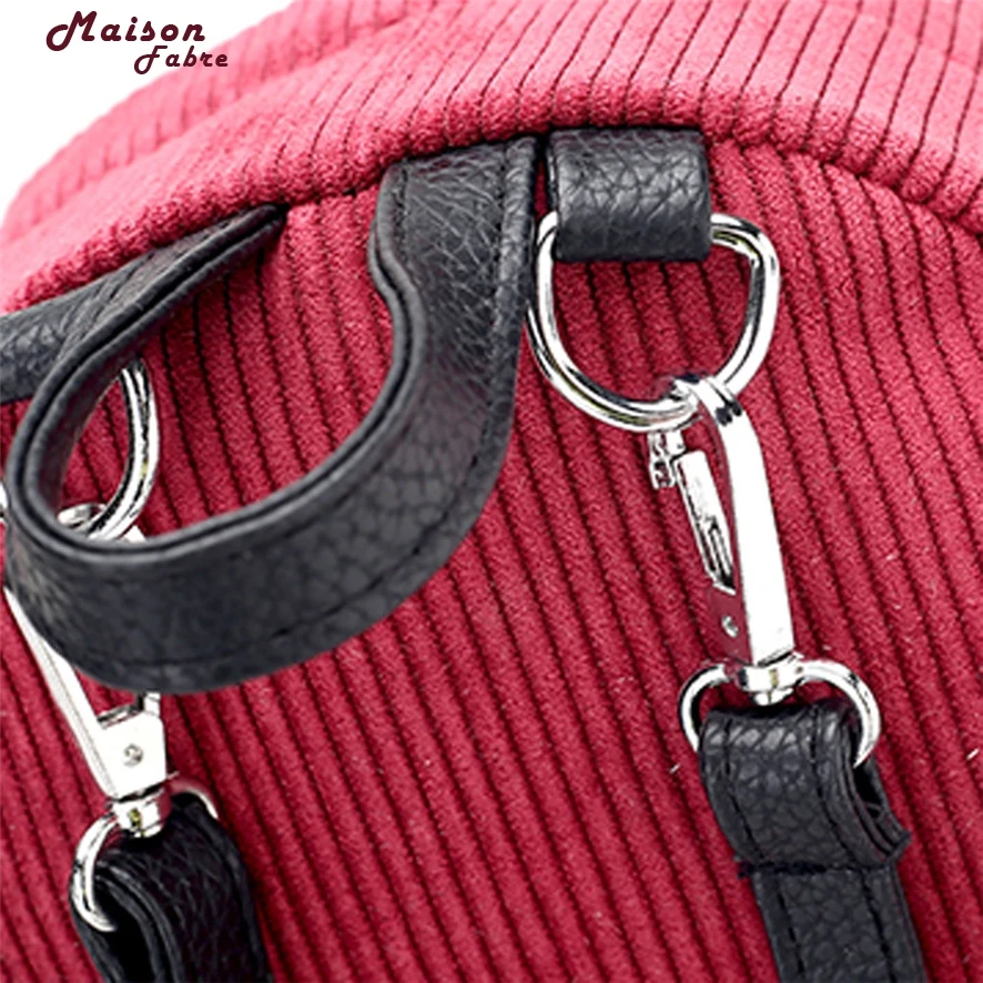 Women Corduroy Backpacks Schoolbags Travel Shoulder Bag backpacks for teenage girls portfolio school mini backpack teenagers | Багаж и