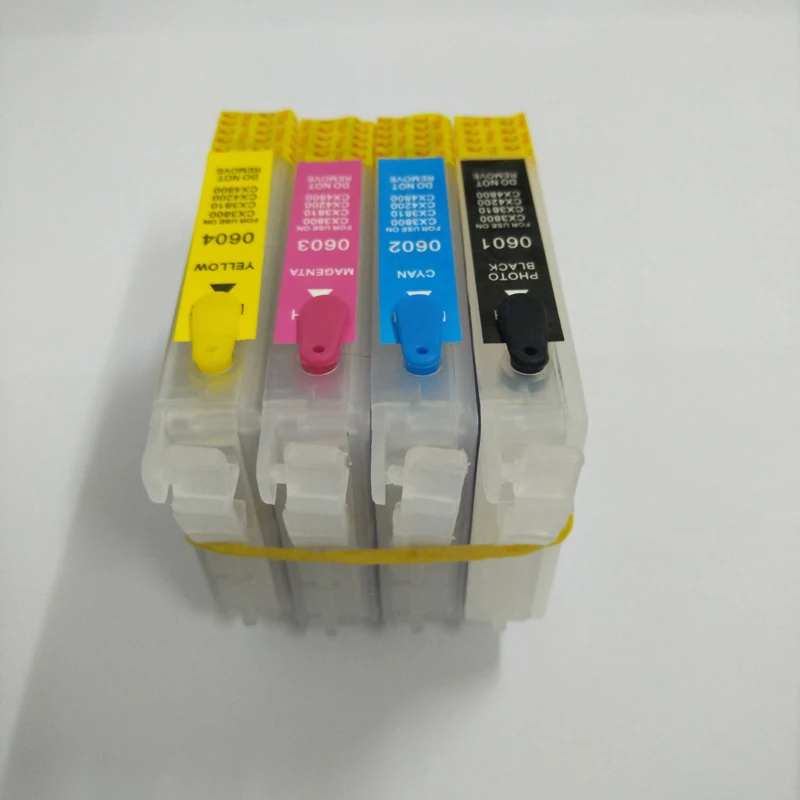 Многоразовый чернильный картридж Vilaxh T0601 для epson Stylus C88 CX3800 CX3810 CX4200 CX4800 CX5800F CX7800 с