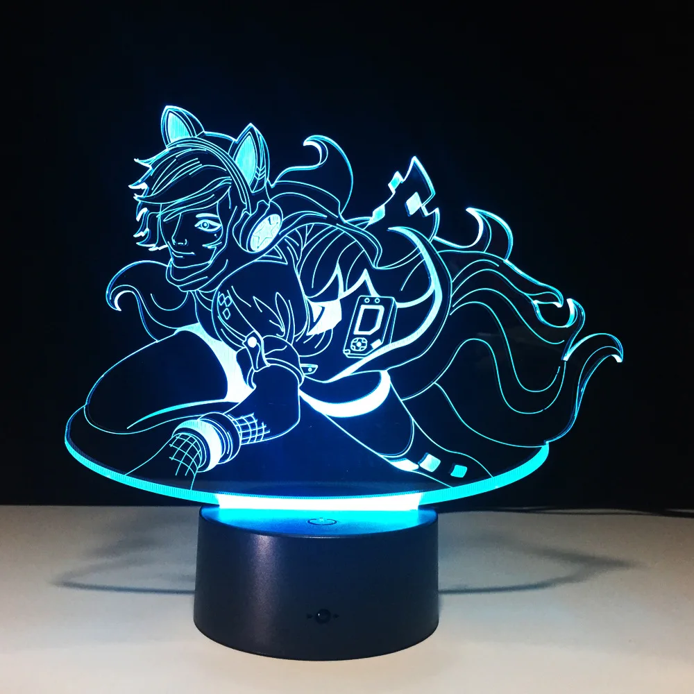 В стиле Питер Пэн ночной Светильник s Usb Led 3d лампа Новинка Светодиодный Батарея