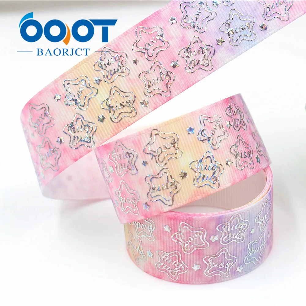 OOOT BAORJCT G-18609-385 25 мм 10 ярдов лазерная серебряная в форме сердца с принтом love