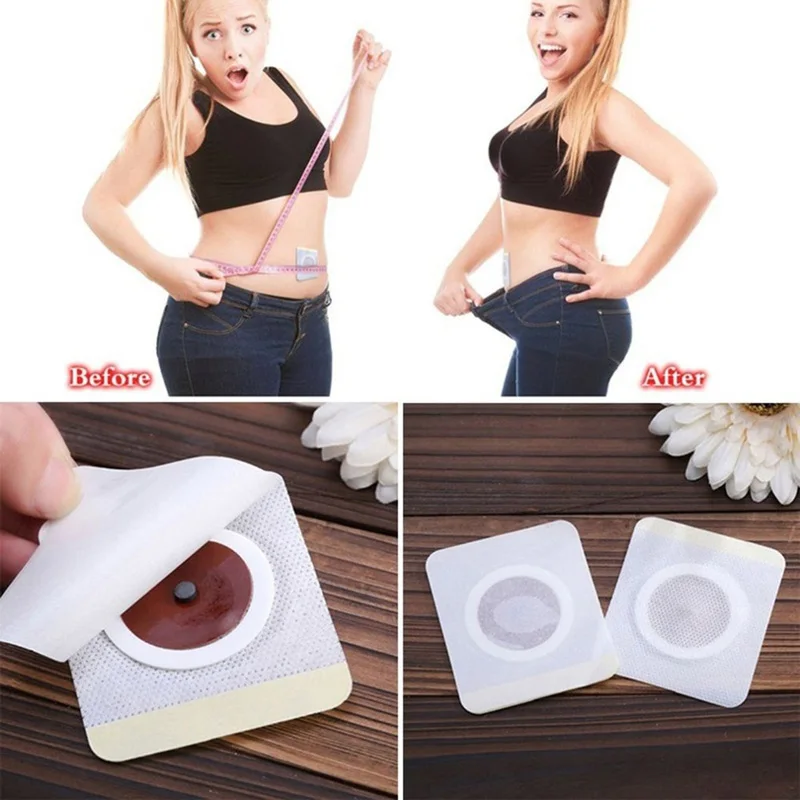 30/10 pcs New Slimming Diet Patch Pads Chinese Medicine Weight Loss Navel Sticker Magnetic Slim Detox Adhesive Sheet Fat Burning
