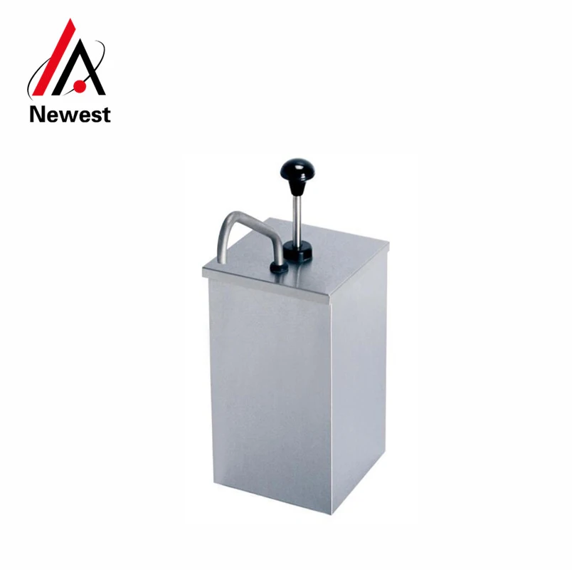 2 ведро диспенсер для соусов насос выдавливания приправы из нержавеющей