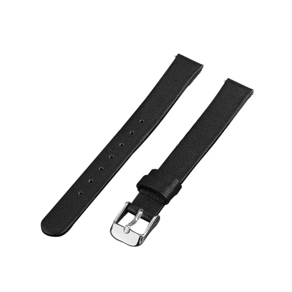 Черный Роскошные Сменные кожаные часы ремешок браслет для samsung Galaxy fit-e R375 унисекс мягкий браслет подарки для друга черный - Цвет ремешка: Черный