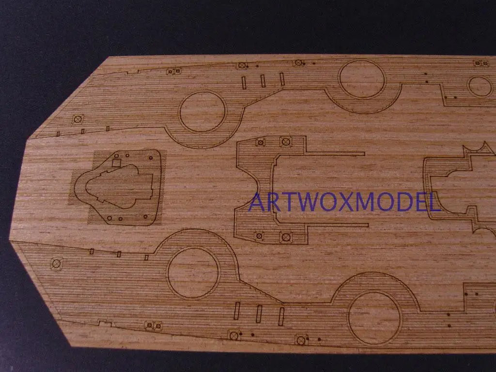 ARTWOX's 05040 немецкий линкор Бисмарк деревянная палуба AW10081