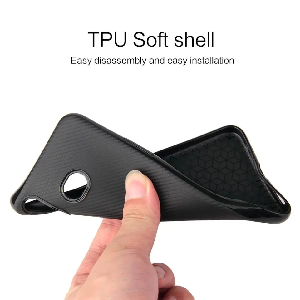 For Samsung Galaxy A6s/A8 Star Case Ultra Thin Slim Solid Carbon Fiber TPU Soft Back Shell Mobile Phone Protection Cover |