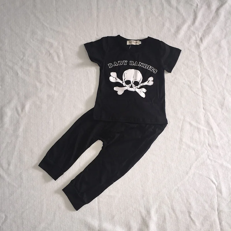 2017 Лето Хлопок Младенческая НОВЫЙ модный стиль для маленьких мальчиков комплект