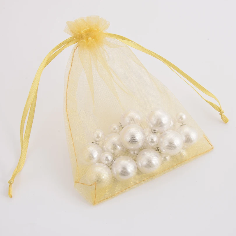 50pcs/lot 23 colors Drawable Organza Bags 9x12cm Party Wedding Gift Bag Jewelry Packaging Display &amp Pouches Multicolors | Дом и сад