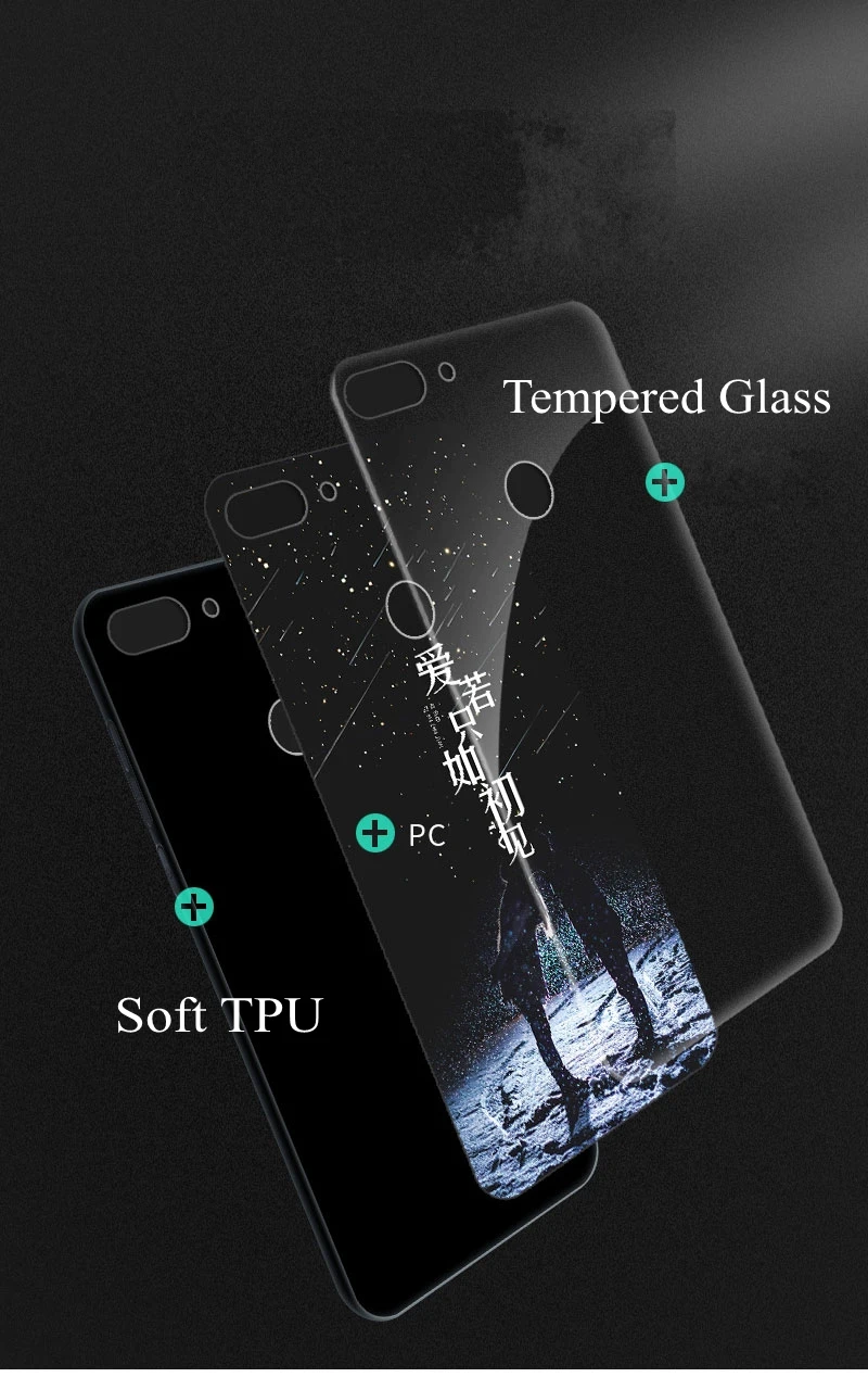 Чехол из закаленного стекла для huawei P Smart Enjoy 7s чехол противоударный мультяшный чехол для huawei Enjoy 7S чехол из закаленного стекла пленка