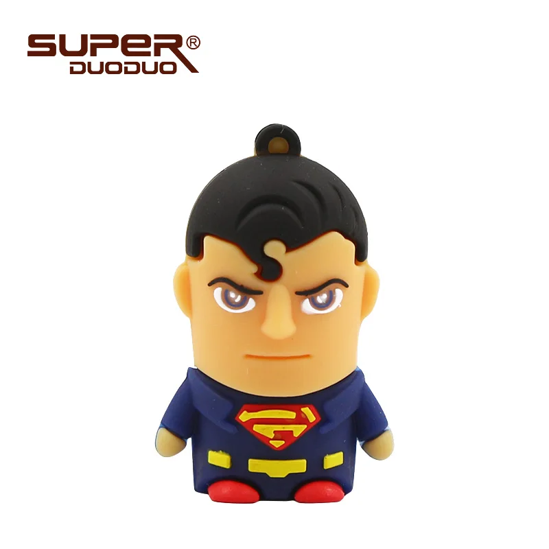 M5-Superman В виде супергероев мультфильмов флешки, usb флеш-карта диск 64 ГБ 32 ГБ оперативной памяти, 16 Гб встроенной памяти, 8 Гб 4g забавные memory stick», «Человек-паук», «Капитан подарок cle usb - Цвет: M5-Superman