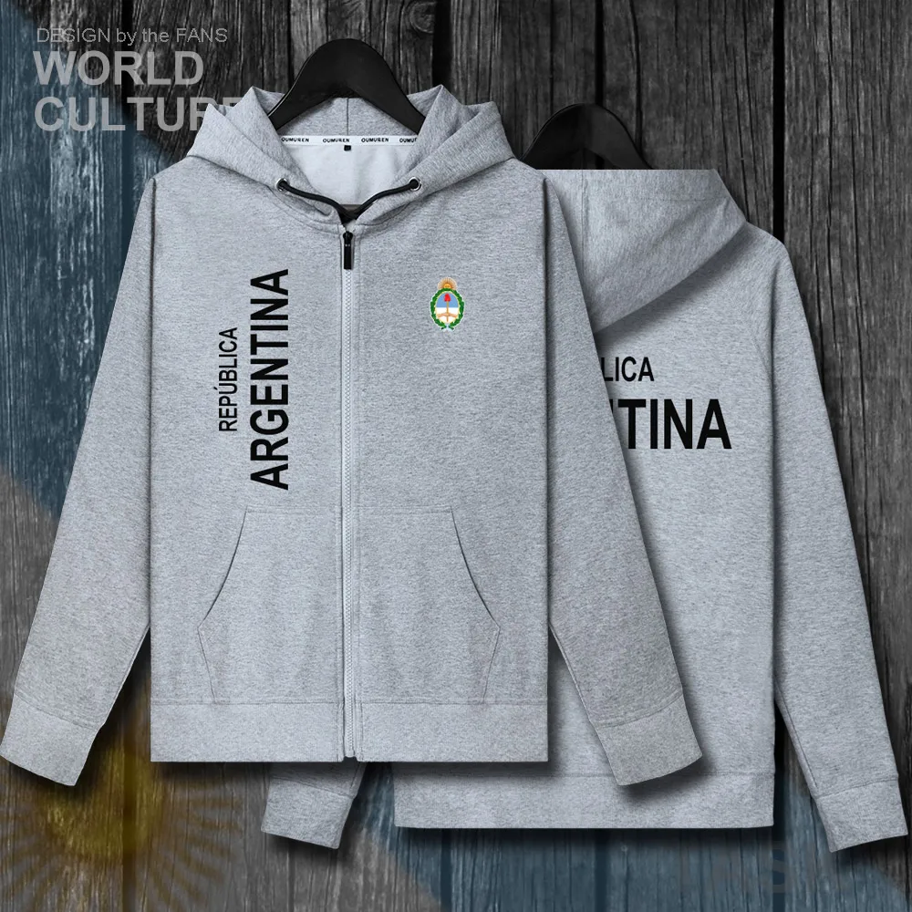 

Argentina Argentine AR mens sweatshirt hoodies winter zipper cardigan jerseys coats men jackets and nation clothes tracksuit new