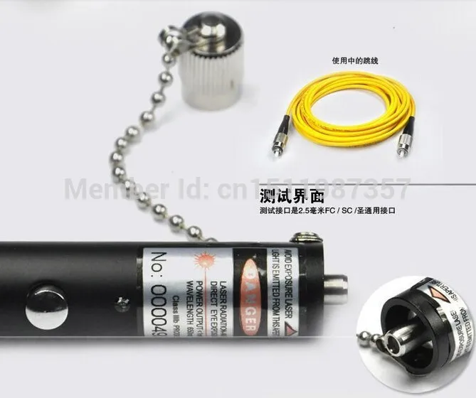 Внешний Визуальный дефектоскоп 20 МВт ручной для оптоволокна бесплатная доставка