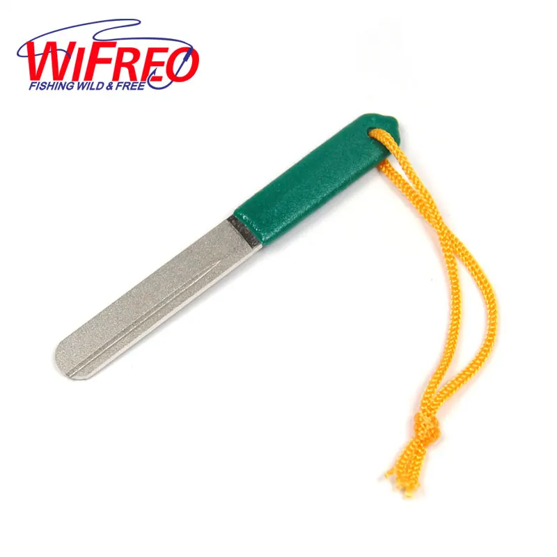 

Wifero [ 1 PCS ] Double Faces Diamond Fishing Fly Hone Hook Sharpener Mini Size Tool 120/240 Grit