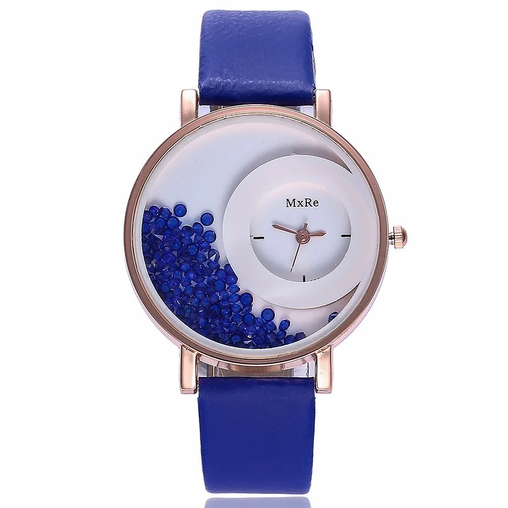 Прямая поставка модные женские часы стразы роскошные повседневные кварцевые